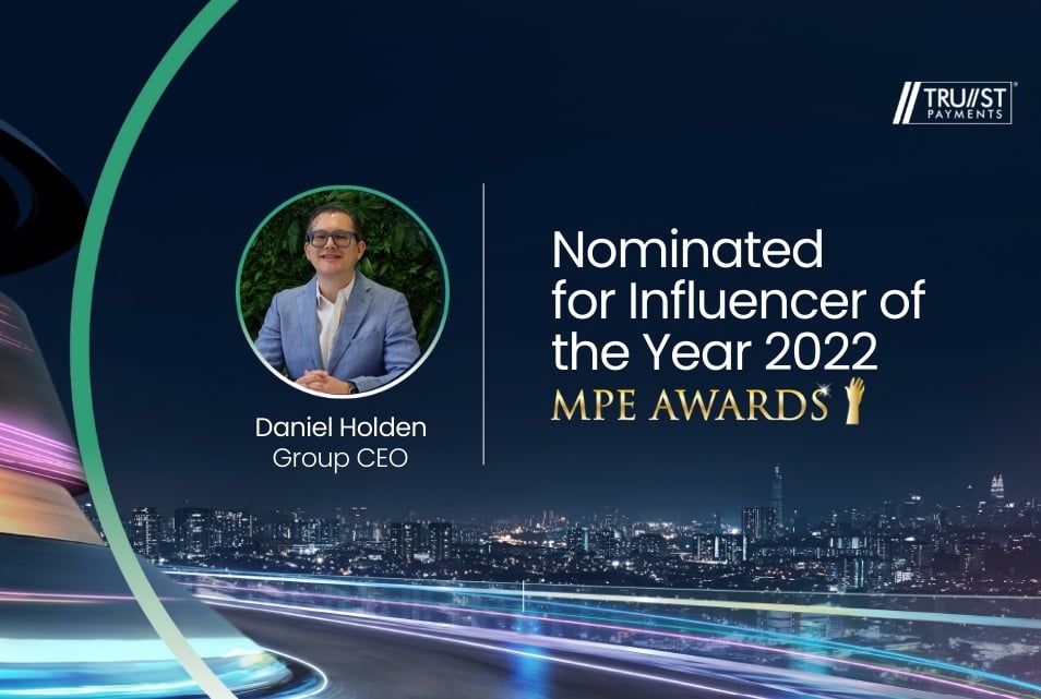 Trust Payments CEO Daniel Holden nominated for Influencer of the Year thumbnail
